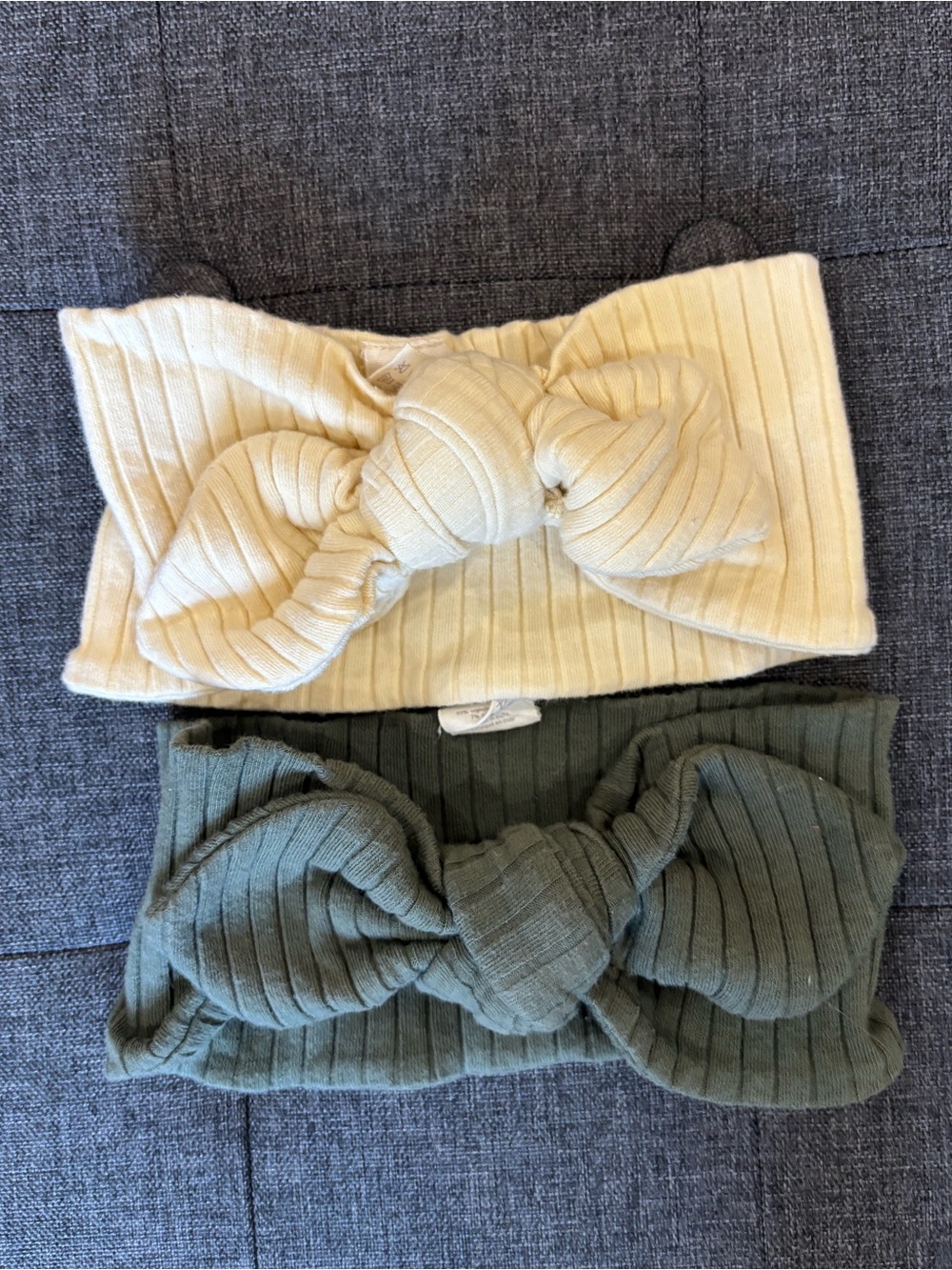 Kate Quinn | Stretchy Knotted Bow Headbands | Ribbed Organic Cotton | VGUC | XL